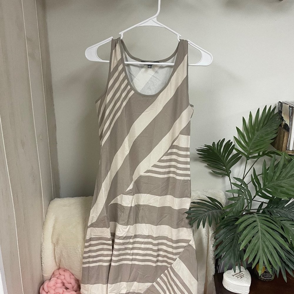 Striped Petite Maxi Dress